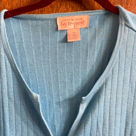 Vintage Kathy Levine Sweater with fringe EUC 1X - Picture 4 of 7